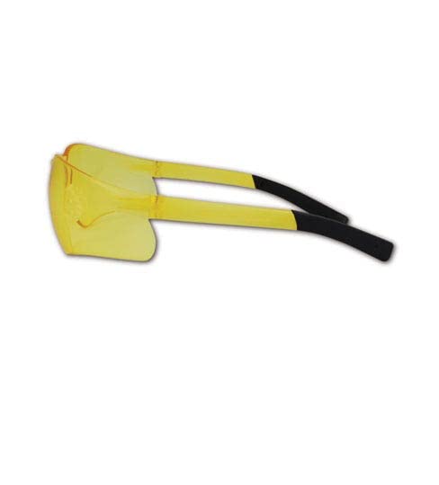 MAGID Y19AFA Gemstone Myst Flex Y19 Series Protective Eyewear, Amber Frame, Amber Lens (6 Pair)