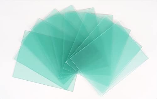 10-PACK Welding Protective Lens Replacement 4.5 X 3.54 inch (115 mm x 90 mm) Transparent Cover Lens Cover