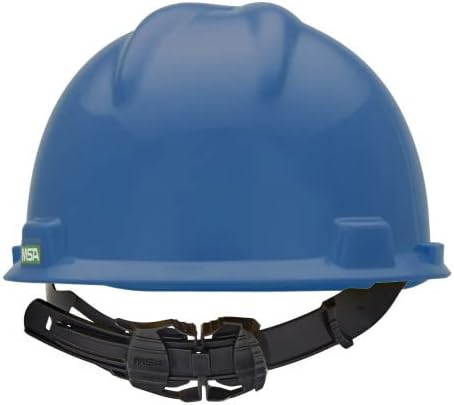MSA V-Gard Cap Style Safety Hard Hat Suspension | Polyethylene Shell, Superior Impact Protection, Self Adjusting with Crown Straps | 1-Touch Suspension