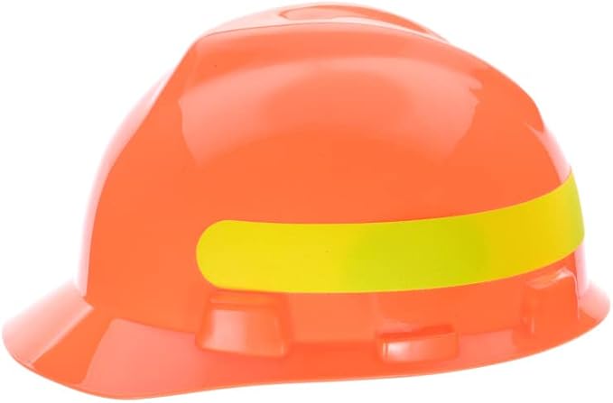 MSA V-Gard Cap Style Safety Hard Hat Suspension | Polyethylene Shell, Superior Impact Protection, Self Adjusting with Crown Straps | 1-Touch Suspension