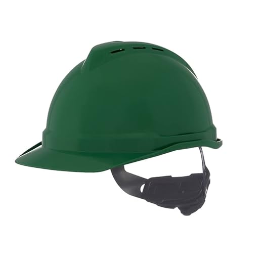 MSA 10034032 V-Gard 500 Cap Style Safety Hard Hat With 6-Point Fas-Trac III Ratchet Suspension | Polyethylene Shell, Self Adjusting Crown Straps - Standard Size in Hi-Viz Green