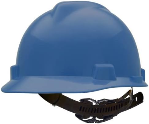 MSA V-Gard Cap Style Safety Hard Hat Suspension | Polyethylene Shell, Superior Impact Protection, Self Adjusting with Crown Straps | 1-Touch Suspension