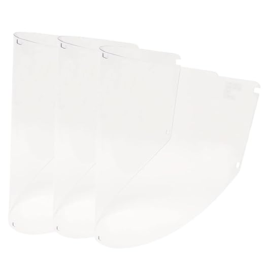 Face Shield Replacement Window for Jackson Safety MAXVIEW Premium Mask, Clear (Uncoated, 3 pcs)