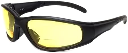 Calabria 23BF Sportster BiFocal Reading Safety Glasses Men Women UV Protection Wind Debris Anti Fog Slip Nylon Shatterproof