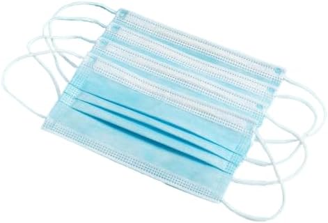 100 PCS 3 Ply Blue Disposable Face Mask Filter Protection Face Masks.