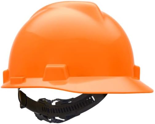 MSA V-Gard Cap Style Safety Hard Hat Suspension | Polyethylene Shell, Superior Impact Protection, Self Adjusting with Crown Straps | 1-Touch Suspension