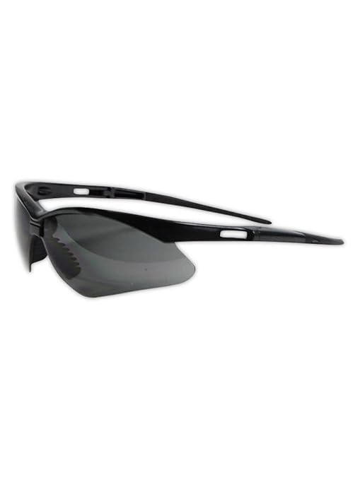 MAGID Y777MBGY Gemstone Y777 Wraparound Safety Glasses, Standard, Black Metallic Nylon Frame (One Pair)