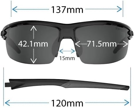 Rivet Sport Sunglasses, Ideal For Cycling, Golf, Pickleball, Running And Tennis