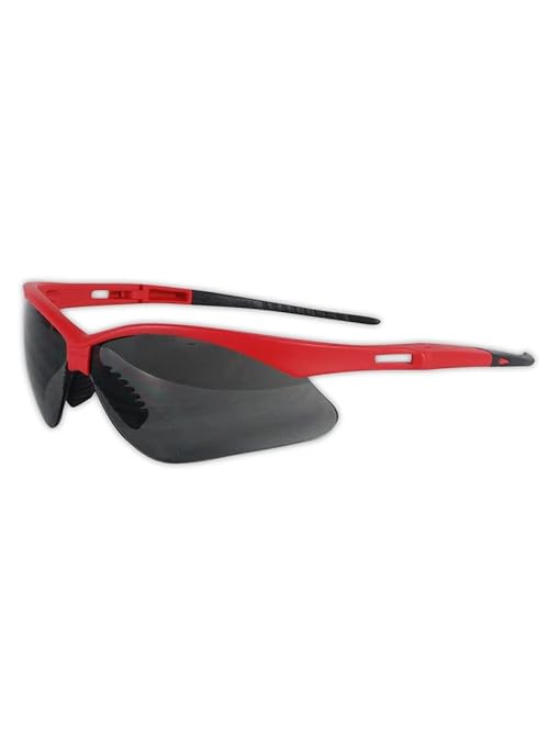 MAGID Y777RMGY Gemstone Y777 Wraparound Safety Glasses, Standard, Red Matte Finish (One Pair)