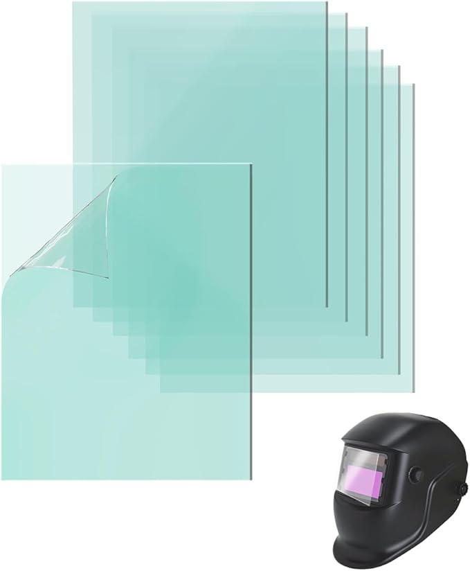 20 Pcs - 4.5 inch X 5.25 inch Welding Helmet Cover Lens, Outside Replacement Clear Lens Covers for Solar Auto Darkening Welding Helmet.