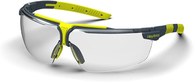HexArmor VS300 Clear Safety Glasses for men and women | Anti-fog | Hot -Cold Temperature transitions | Adjustable side arms | Certified ANSI Z87 | 100% UV protected eyewear