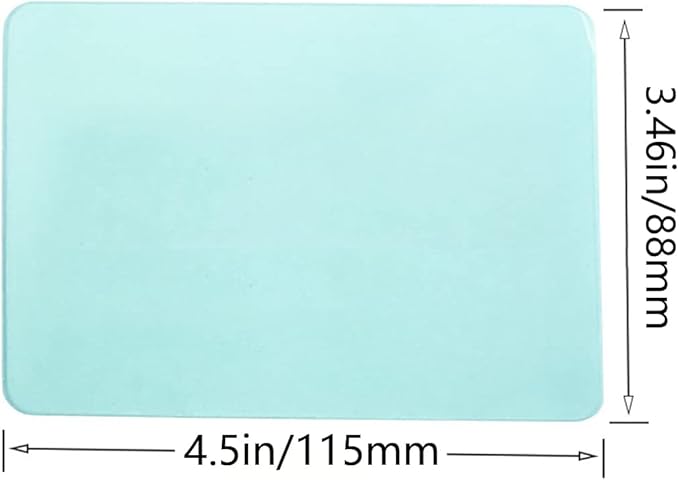 10-PACK Welding Protective Lens Replacement 4.5 X 3.46 inch (115 mm x 88 mm) rounded corners Transparent Cover Lens Cover