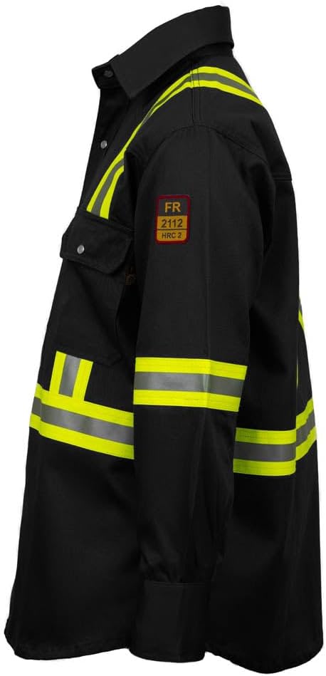 Flame Resistant FR High Visibility Hi Vis Shirt - 88% C/12% N - 7oz
