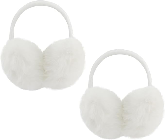 POXIMI Women Winter Earmuffs Girl Ski Adjustable Ear Covers for Cute Bow Ear Warmer Outdoor Earmuff Fleece Lining