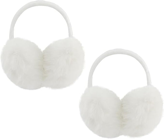POXIMI Women Winter Earmuffs Girl Ski Adjustable Ear Covers for Cute Bow Ear Warmer Outdoor Earmuff Fleece Lining