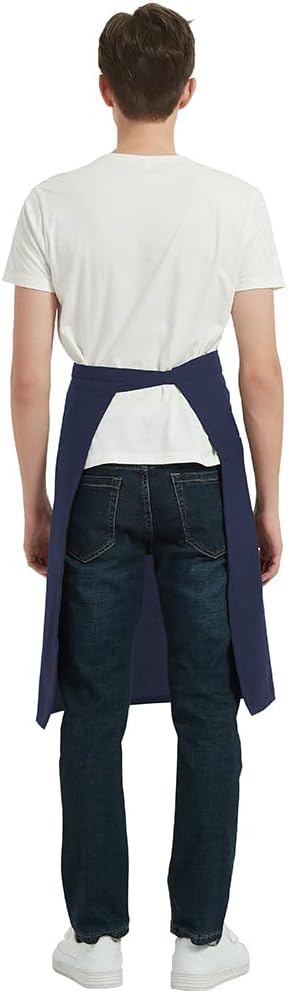 PINDUNCHEF Unisex Two Pocket Bbq Bistro Waiter CookingApron Waterproof Stain Resistant Waist apron