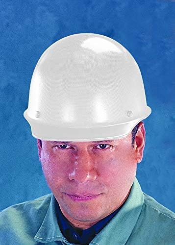 MSA Skullgard Cap Style Safety Hard Hat with Suspension - Non-Slotted Cap, Made of Phenolic Resin, Radiant Heat Loads up to 350F | Fas-Trac III Ratchet Suspension