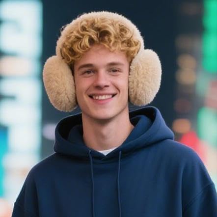 Ear Muffs for Winter Women Men, Adjustable Faux Fur Earmuffs, Fluffy Ear Warmers, Foldable Ear Warmer Earmuffs