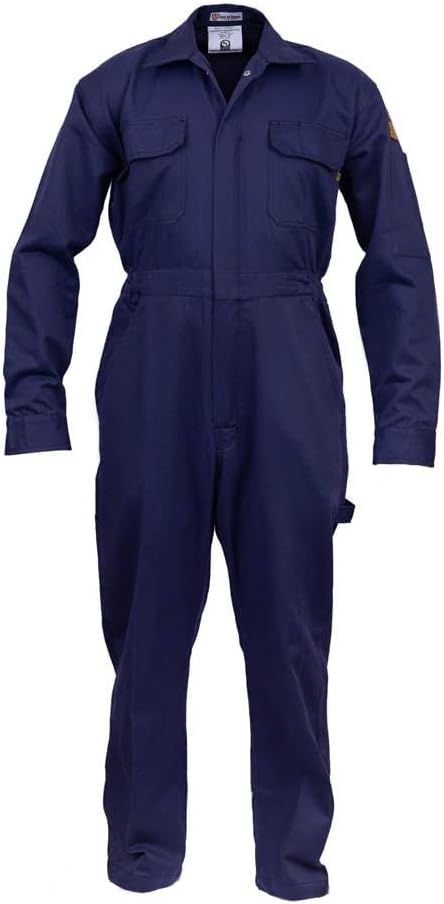 Flame Resistant FR Coverall - 88% C / 12% Nylon - 7oz
