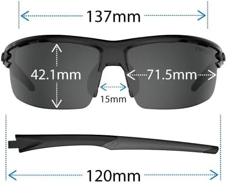 Rivet Sport Sunglasses, Ideal For Cycling, Golf, Pickleball, Running And Tennis