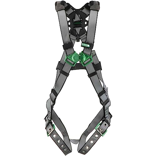 MSA 10195091 V-FIT Harness, Extra Small, Back D-Ring, Tongue Buckle Leg Straps