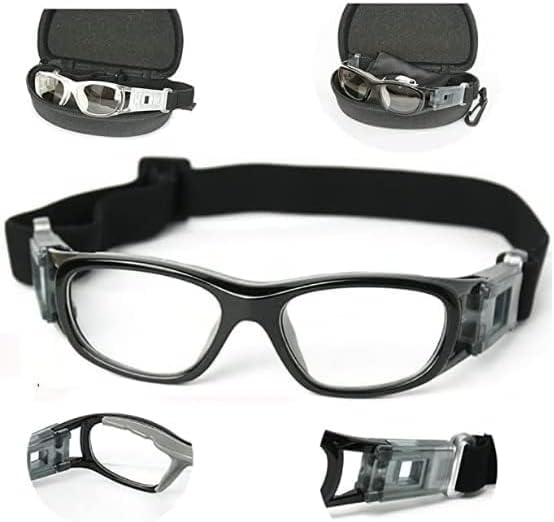 BLUE CUT Safety Basketball Goggles For Kids for Outdoor Sports Activities Anti Fog Replaceable to Prescription Lenses