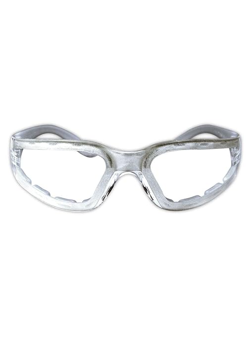 MAGID Gemstone Myst Foam-Lined Safety Glasses, 1 Pair, Anti-Fog Polycarbonate Lenses, Clear