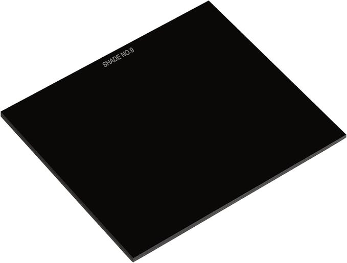 PATIKIL Welding Len Shade 9 Glass 4.33 x 3.54 Inch/110 x 90 mm, Hardened Glass Black Darkening Filter Plates Covers Replacement for Weld Helmet Hood