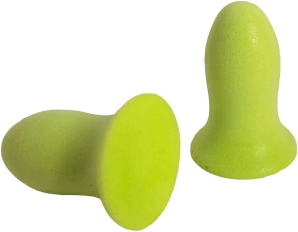 Soft Foam Earplugs 50 Pair,32dB Highest NRR for Noise Reduction,Safety Hearing Protection Ear Plugs Contoured for Comfort Slow Rebound,Tapón para el oído,Slim Waist (Green, Small)