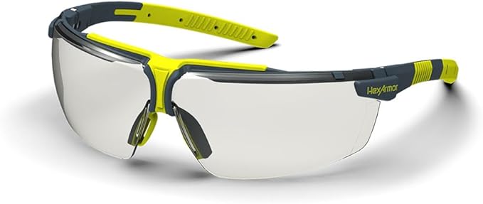 HexArmor VS300 Safety Glasses with Adjustable Side Arms Z87+ for Men and Women