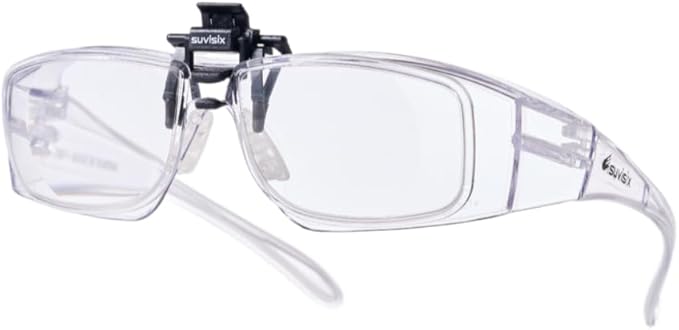 Flip-Up Magnifying Safety Goggles +2.50 – Dual-Use Design with Detachable Close-Up Lens – Ideal for Home Projects, Workshop, and Technical Work