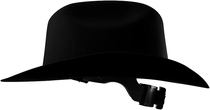 Jackson Safety Cowboy Hard Hat - Non-Vented, Full Brim, 4-Point Ratchet Suspension Safety Helmet for Men & Women - ANSI Z89.1 Class E & OSHA Compliant - Made in USA