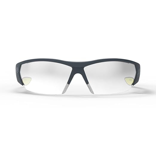 HexArmor MX250 Lightweight Safety Glasses, Silver Mirror Lens, Interior Anti-Fog Coating, 12 Pack