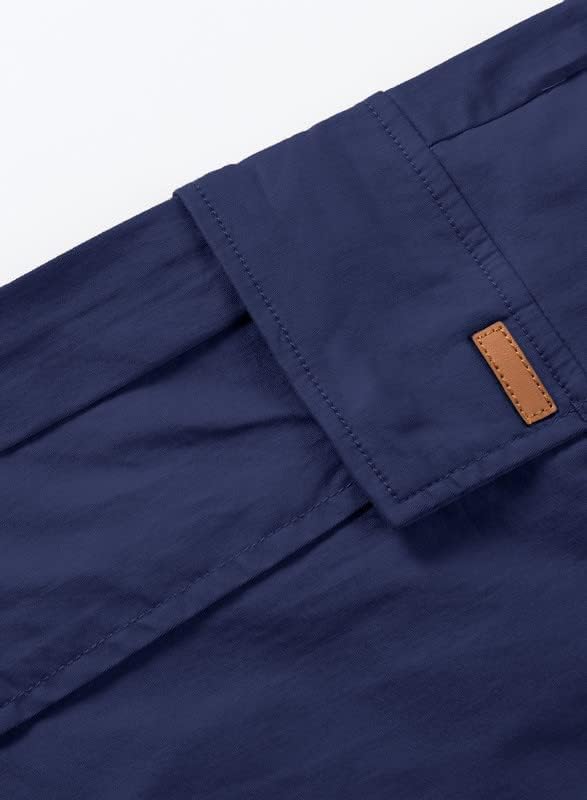JMIERR Mens Casual Twill Cargo Shorts Cotton Drawstring Classic Cargo Stretch Short with 6 Pockets