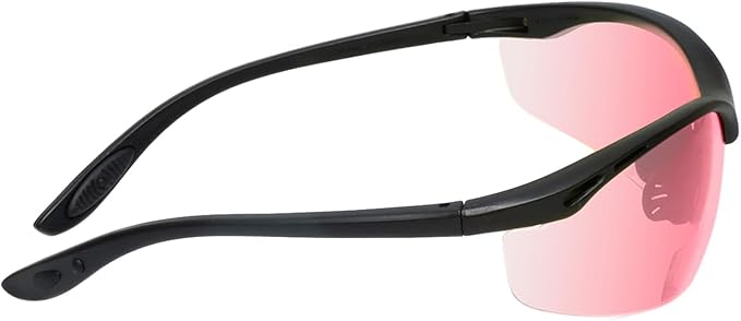 Calabria 91348 Pink FL-41 Tinted BiFocal Safety Glasses +1.50 Fluorescent Blue Light Sensitivity Indoors Outdoor Photophobia