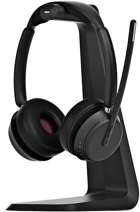 EPOS Impact 1060T ANC Adaptive Noise Cancelling Wireless Headset for PC with Active Noise Cancellation, AI Mic, Super Wideband Audio, Bluetooth, Wireless Charging, Microsoft Teams Certified