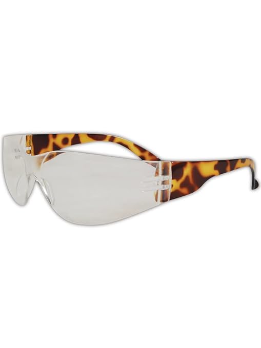 MAGID Colored Temple Mini Myst Safety Glasses, 1 Pair, Y12641C