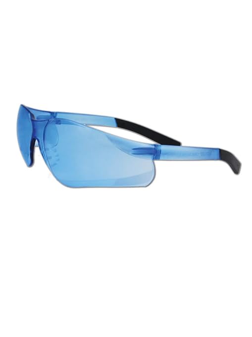 MAGID Y19BFLB Gemstone Myst Flex Y19 Series Protective Eyewear, Blue Frame, Blue Lens (72 Pair)