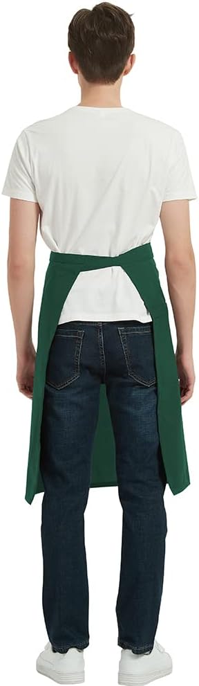 PINDUNCHEF Unisex Two Pocket Bbq Bistro Waiter CookingApron Waterproof Stain Resistant Waist apron