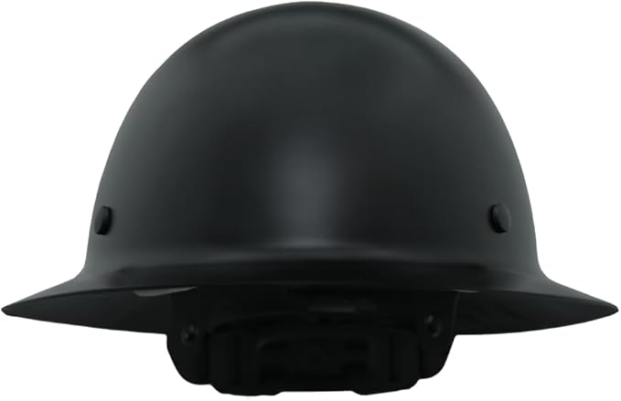 AFP Fiber Full Brim Hard Hat | 6 Point Ratchet Suspension | OSHA & ANSI Rated