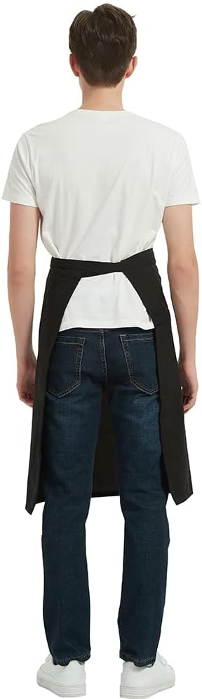 PINDUNCHEF Unisex Two Pocket Bbq Bistro Waiter CookingApron Waterproof Stain Resistant Waist apron