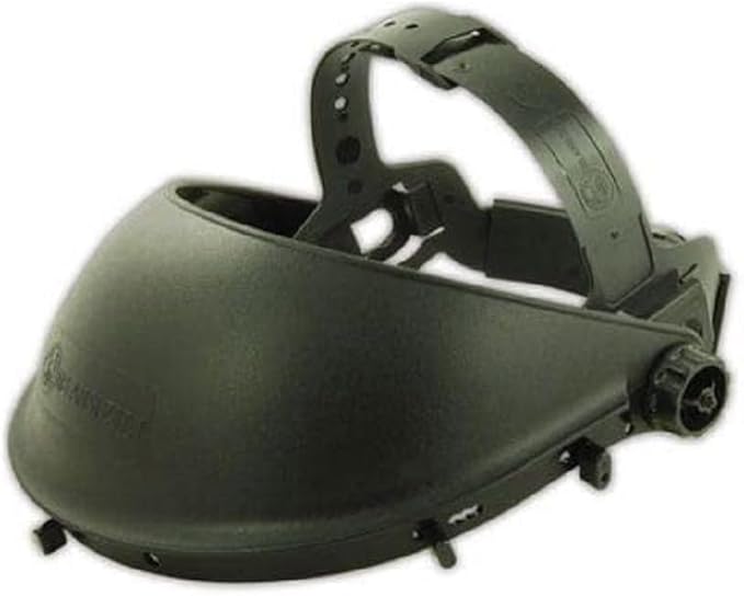MAGID Impact-Resistant Headgear Face Shield with Ratchet Suspension, 1 Pair, IHG7R