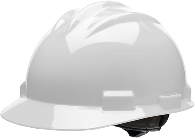 Bullard 3-Rib S61 Cap Style Safety Hard Hat with 4-Point Ratchet Suspension and Cotton Brow Pad