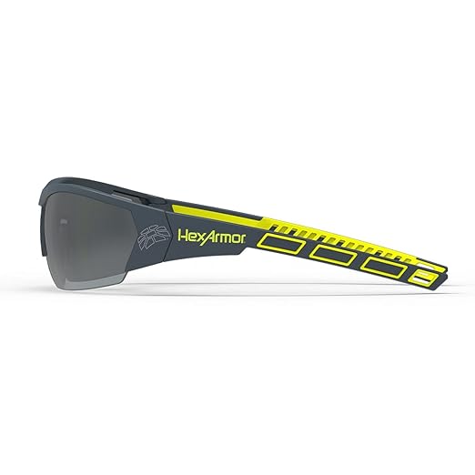 HexArmor MX250 Variomatic Dark Safety Glasses for Men and Women | Transition Lenses for Outdoor Work | Anti-Fog | Scratch-Resistant | Metal-Free | Certified ANSI Z87 | 100% UV Protected Eyewear