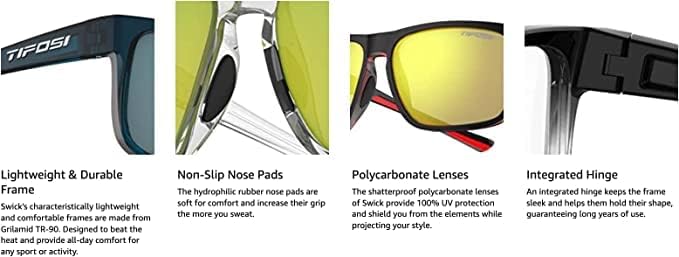 Tifosi Optics Swick Sunglasses (Onyx Fade/Clear)