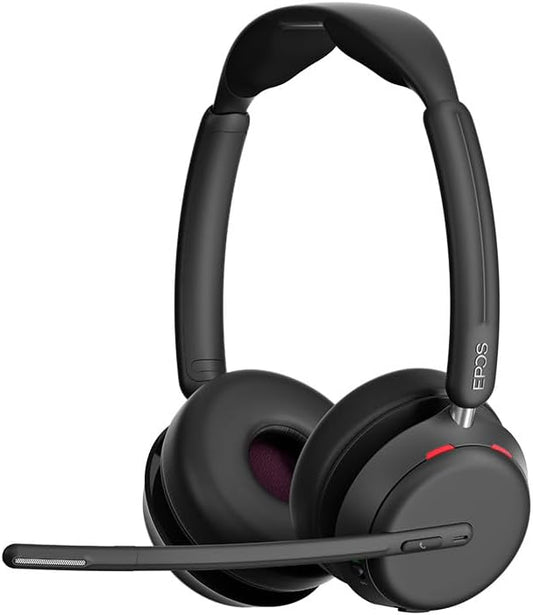 EPOS Impact 1060T Professional Double-Sided Wireless Headset for PC, AI Noise Cancellation, Super Wideband Audio, BrainAdapt Comfort, Bluetooth, Microsoft Teams Certified, Ideal for Long Calls