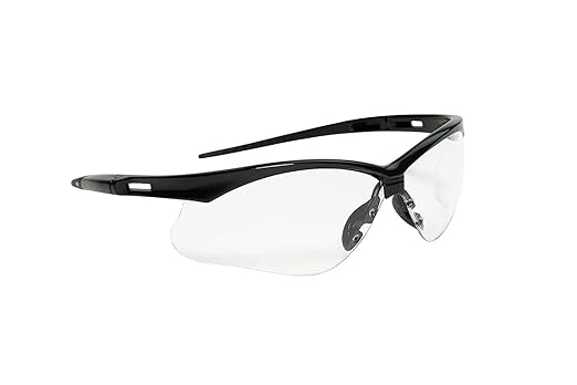 Jackson Safety SG Safety Glasses - Eye Protection for Men & Women - Anti-Scratch Lens with Black Frame - ANSI Z87.1 - Pack of 3 (Multiple Styles)