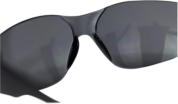 BISON LIFE Full Color Safety Glasses | One Size, Adult, Youth, Full Color Polycarbonate Lens and Temple, Black, 24 Pairs
