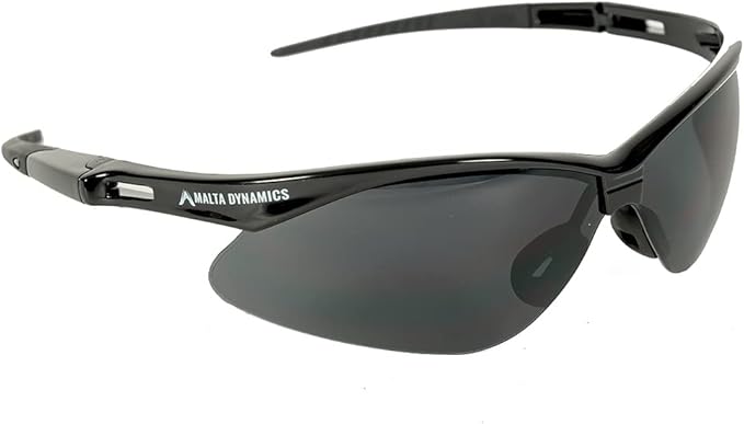Malta Dynamics APEX Safety Glasses – Construction Safety Glasses for Men and Women with Anti Scratch and Anti Fog Protection, ISEA & ANSI Z87 Compliant (Tinted, 12 Pairs)