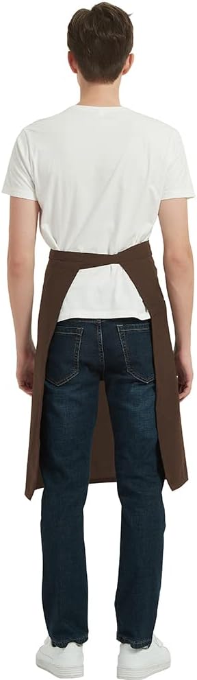 PINDUNCHEF Unisex Two Pocket Bbq Bistro Waiter CookingApron Waterproof Stain Resistant Waist apron